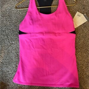 Champion Fitted Pink and Black Tank Top